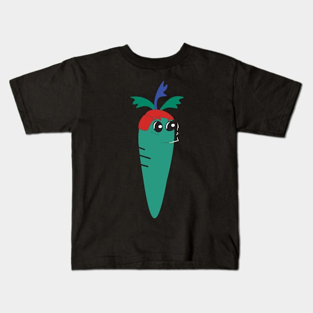 Carrot Kids T-Shirt by SirVegetables